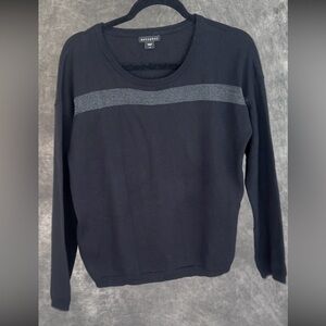 Metaphor Black and Gray Knit Sweater